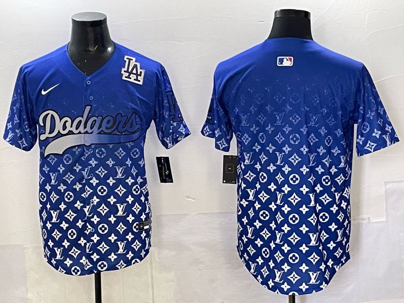 Men Los Angeles Dodgers Blank Blue Nike 2025 MLB jersey 02->houston astros->MLB Jersey